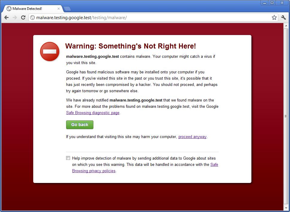 Safe Browsing Test